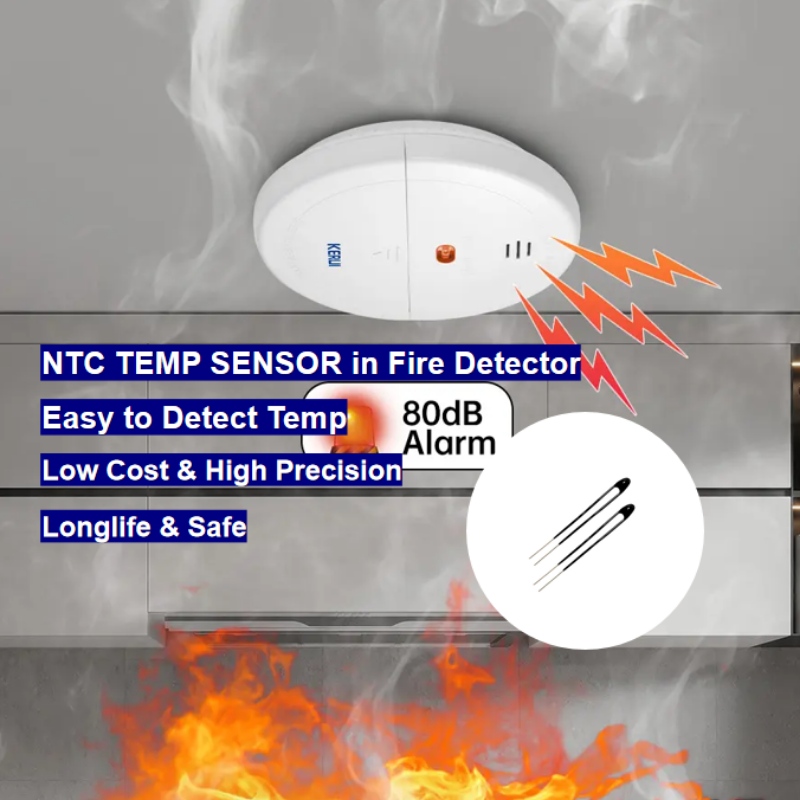 NTC termistor czujnik temperatury w detektorze pożarowym